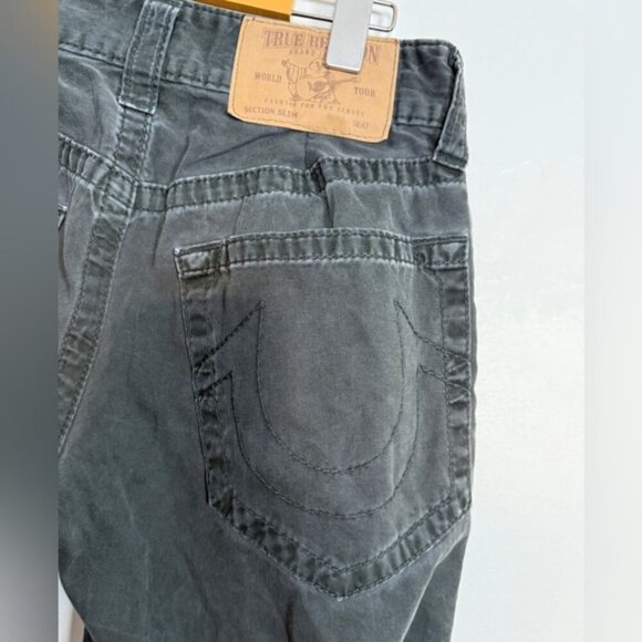 True Religion Men’s Straight Leg Jeans - Size 30 - Faded Black - Picture 5 of 8